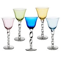 Full of Christmas Spirit Wine Glasses, Set 2, Clear, 4.25H x 3.25 , Glass | Kirkland's Home