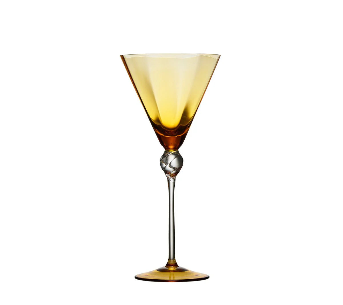 Daphne Glass in Amber, Set of 4