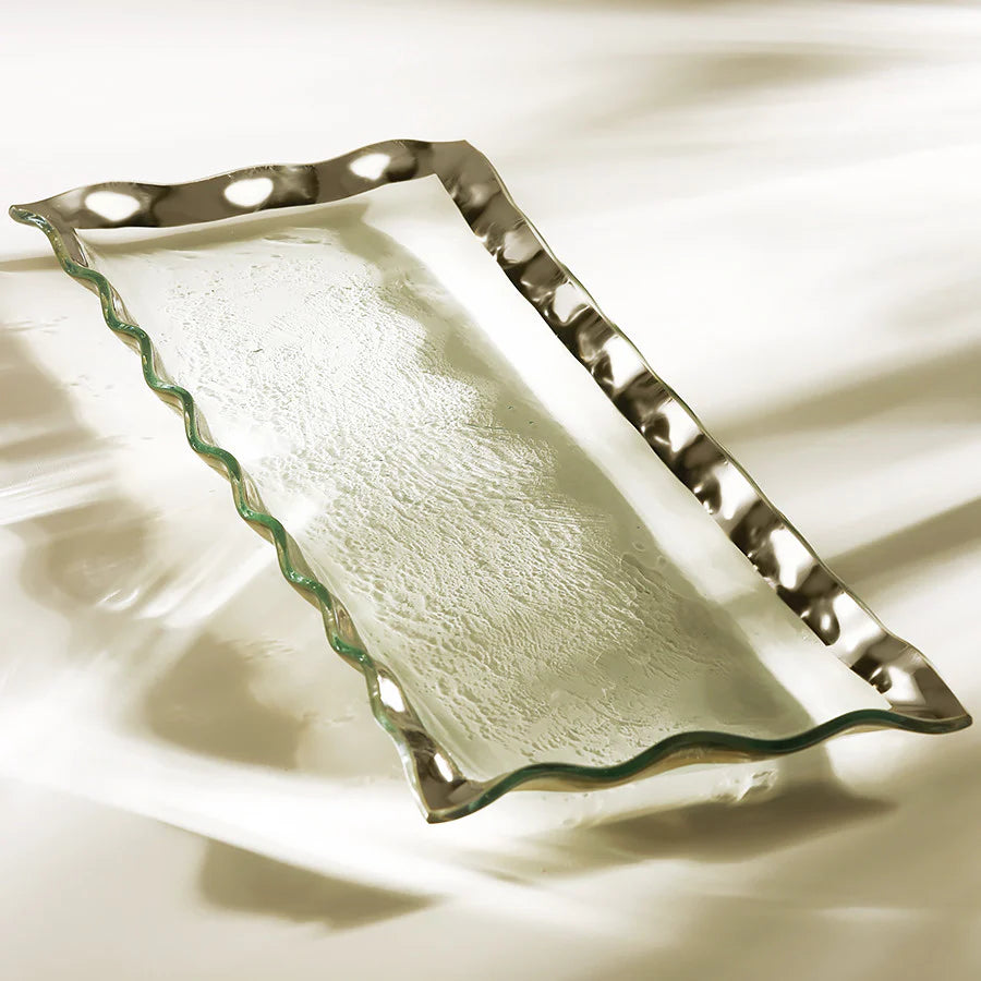 Plastic Ruffle Tray RUFFLE RECTANGULAR TRAY – The Happy Kangaroo