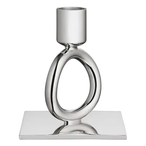 VERTIGO Silver-Plated Single-Ring Candlestick Holder – The Happy Kangaroo