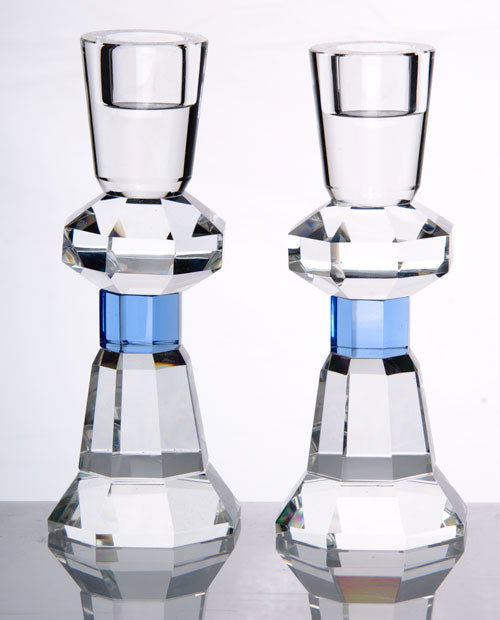 Crystal Pair of Candlesticks
