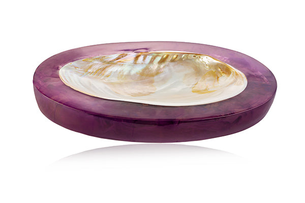 white lilies and caviar Lily Juliet Large Caviar Dish, Sand, Serveware